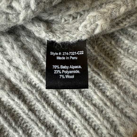 JENNI KAYNE COCOON CARDIGAN OVERSIZED GRANDPACORE BOYFRIEND WOOL BABY ALPACA S - Picture 10 of 11